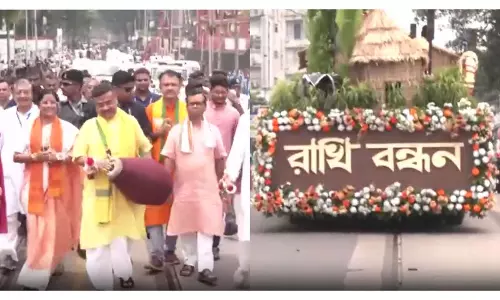 भवानीपुर में सजी राखी झांकी उत्सव को मिला नया रंग