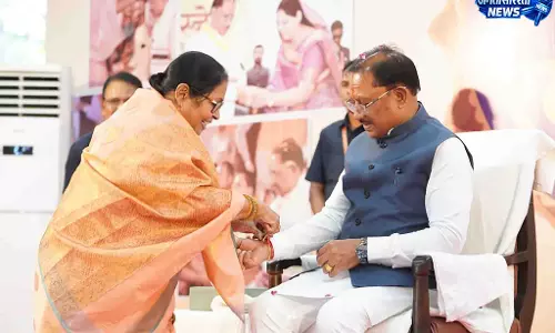 CM विष्णुदेव साय ने बहनों के साथ मनाया रक्षाबंधन