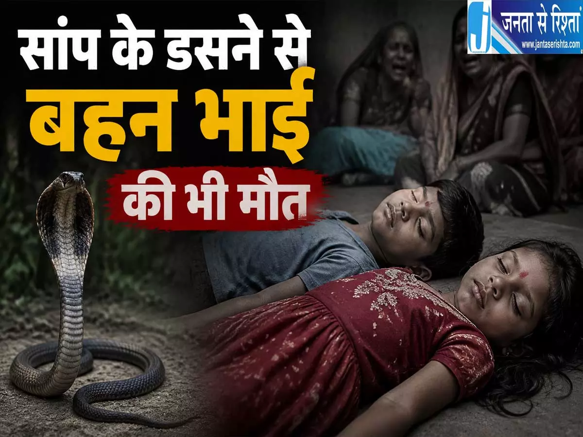 रक्षाबंधन से पहले टूटा परिवार सांप के डसने से भाई बहन की मौत रक्षाबंधन से पहले टूटा परिवार सांप के डसने से भाई बहन की मौत