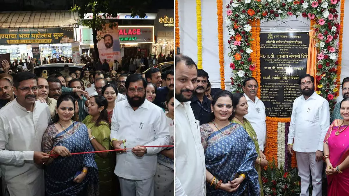 आग में तबाह गाँवदेवी मार्केट फिर शुरू, डिप्टी सीएम एकनाथ शिंदे ने किया उद्घाटन आग में तबाह गाँवदेवी मार्केट फिर शुरू, डिप्टी सीएम एकनाथ शिंदे ने किया उद्घाटन