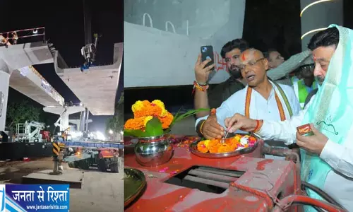 पुराने गुरुग्राम मेट्रो विस्तार परियोजना ने पकड़ी रफ्तार पहला 160 टन का यू-गर्डर सफलतापूर्वक स्थापित