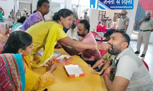 Bathinda जेल में राखी पर भावुक मिलन