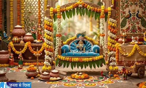 जन्माष्टमी स्पेशल झूला डेकोरेशन घर में ऐसे बनाएं मंदिर जैसा माहौल जन्माष्टमी स्पेशल झूला डेकोरेशन घर में ऐसे बनाएं मंदिर जैसा माहौल