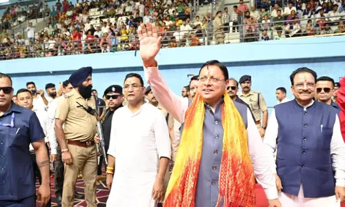 मुख्यमंत्री धामी ने उत्तराखण्ड राज्य क्रीड़ा विश्वविद्यालय के प्रथम चरण के निर्माण कार्यों का किया शिलान्यास