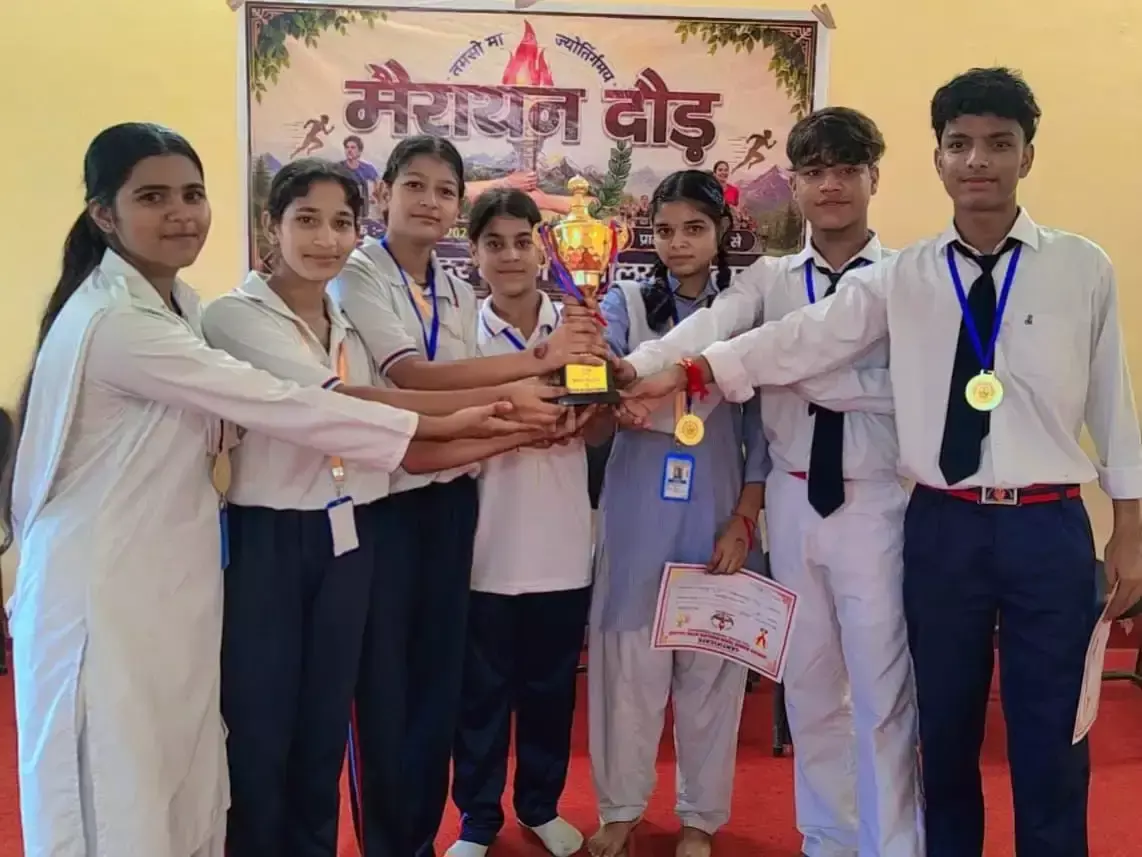 Haridwar: खेल दिवस पर फिटनेस का संदेश, तरुण हिमालय इंटर कॉलेज में मिनी मैराथन