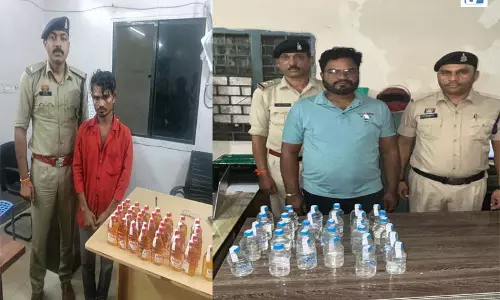 रायपुर में त्योहारी सुरक्षा को लेकर पुलिस अलर्ट, 2 शराब तस्कर गिरफ्तार