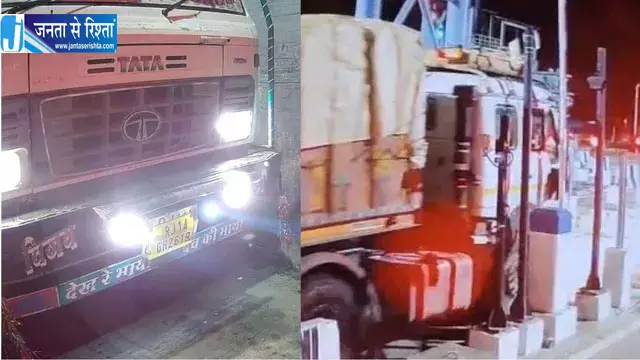 थाने से चोरी सीज ट्रक बरामद थाने से चोरी सीज ट्रक बरामद