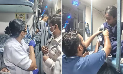 ट्रेन में खाना खाने के बाद बिगड़ी छात्रों की तबीयत