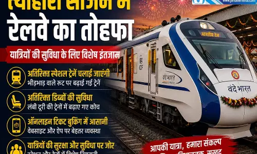 त्योहारी भीड़ के बीच रेलवे ने किया स्पेशल ट्रेनों का ऐलान