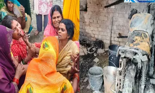 गाजीपुर में दर्दनाक हादसा गैस रिसाव से दो बच्चों की जिंदा जलकर मौत