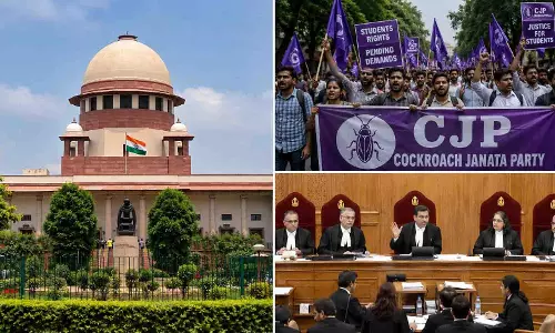 सुप्रीम कोर्ट ने CJP के दिल्ली मार्च पर रोक लगाने से किया इनकार, 5 सितंबर को होगा प्रदर्शन सुप्रीम कोर्ट ने CJP के दिल्ली मार्च पर रोक लगाने से किया इनकार, 5 सितंबर को होगा प्रदर्शन