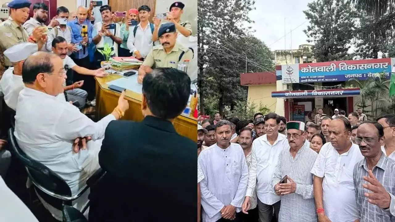 Haldwani: राहुल गांधी के खिलाफ केस दर्ज होने पर कांग्रेस का विरोध, कोतवाली के बाहर प्रदर्शन