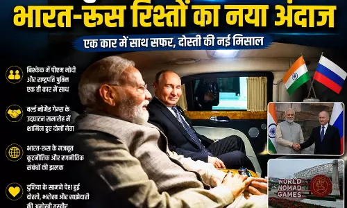 बिश्केक में दिखी खास बॉन्डिंग मोदी के साथ कार में नजर आए पुतिन
