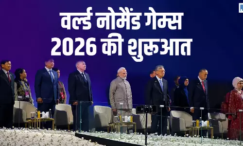 एरिना में गूंजा खेलों का उत्साह VI वर्ल्ड नोमैड गेम्स की हुई शुरुआत