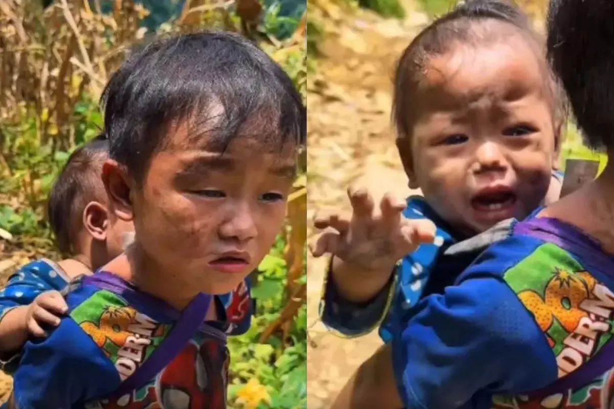 पीठ पर बहन को लेकर निकला बच्चा वीडियो वायरल पीठ पर बहन को लेकर निकला बच्चा वीडियो वायरल