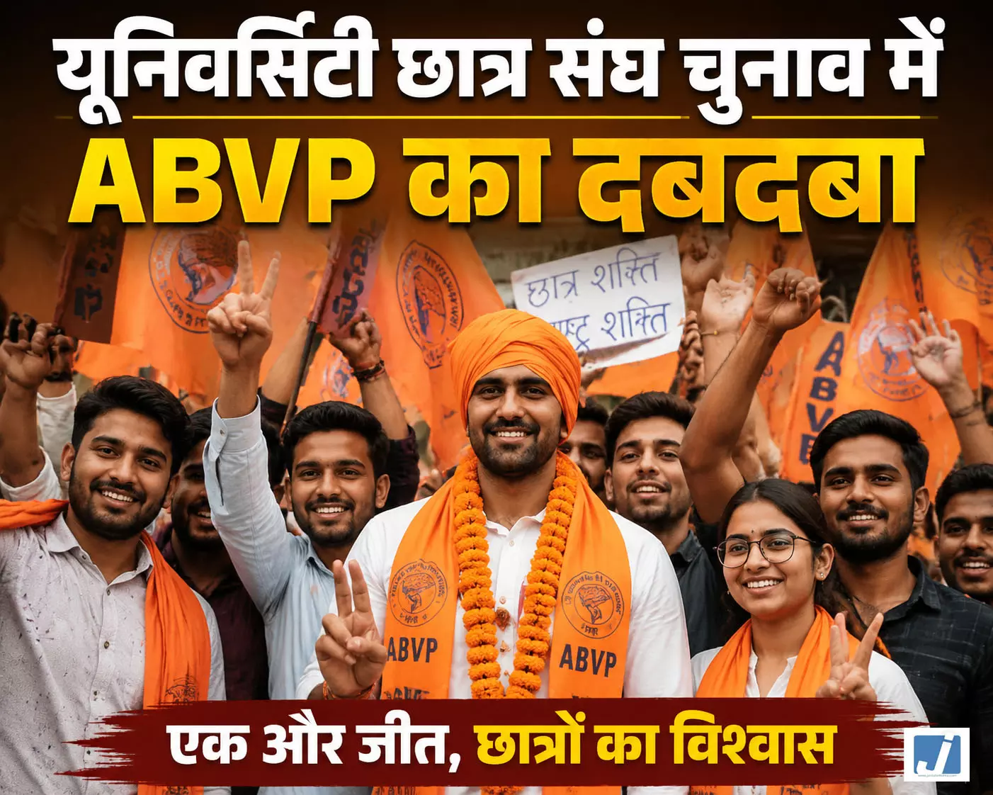 AAP और NSUI को पछाड़ ABVP ने जीता पंजाब यूनिवर्सिटी चुनाव AAP और NSUI को पछाड़ ABVP ने जीता पंजाब यूनिवर्सिटी चुनाव