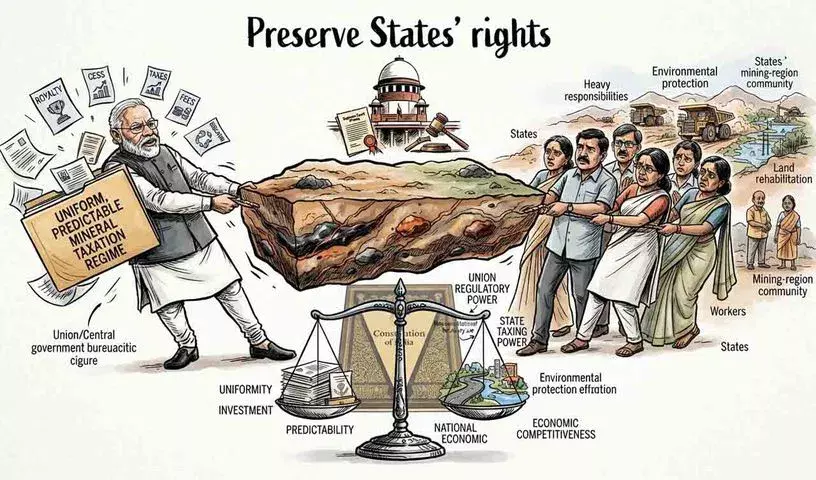 खनन कानून — राज्यों के अधिकारों की रक्षा करना खनन कानून — राज्यों के अधिकारों की रक्षा करना