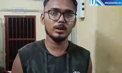 जेल से छूटते ही अपराध में वापसी युवक पर चापड़ से हमला पिस्टल से धमकी