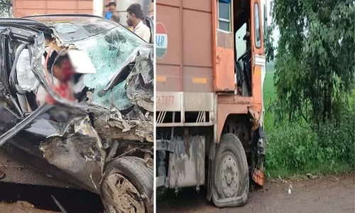 रायपुर: खरोरा में भीषण सड़क हादसा, ट्रक और क्रेटा की जोरदार टक्कर में एक की मौत