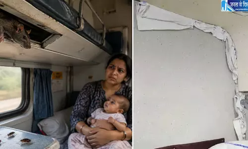 ट्रेन में चूहे कॉकरोच से यात्री परेशान ट्रेन में चूहे कॉकरोच से यात्री परेशान