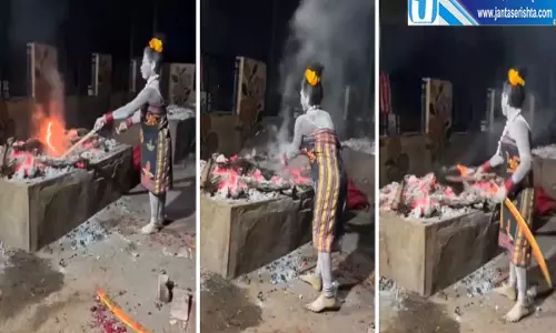 उज्जैन श्मशान घाट का वीडियो वायरल तांत्रिक अनुष्ठान पर मचा हड़कंप