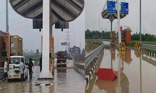 बारिश ने खोली गंगा एक्सप्रेसवे की पोल ड्रेनेज सिस्टम पर उठे सवाल