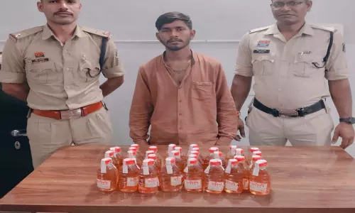 श्रीराम चौक के पास अवैध शराब बेचने की तैयारी, आरोपी गिरफ्तार