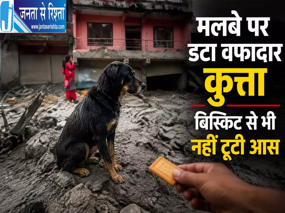 घर बह गया मालिक का पता नहीं फिर भी उसी जगह डटा रहा वफादार कुत्ता घर बह गया मालिक का पता नहीं फिर भी उसी जगह डटा रहा वफादार कुत्ता