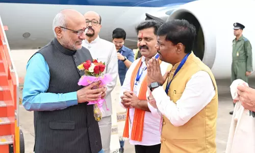 उपराष्ट्रपति सीपी राधाकृष्णन पहुंचे रायपुर, सुरक्षा व्यवस्था चाक-चौबंद