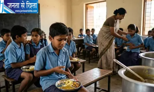 स्कूल के खाने में मिले छिपकली के टुकड़े