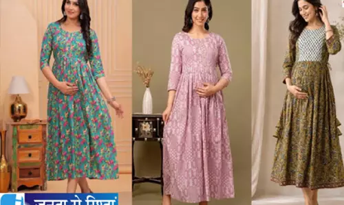 नर्सिंग मॉम्स के लिए परफेक्ट मैटरनिटी गाउन आराम भी स्टाइल भी