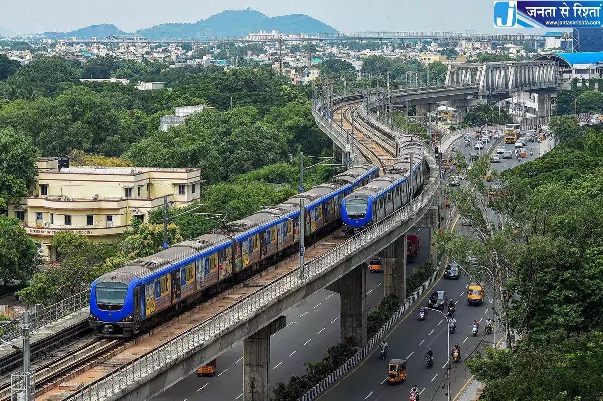 Tamil Nadu: चेन्नई मेट्रो में अगस्त में 1.04 करोड़ यात्रियों ने यात्रा की Tamil Nadu: चेन्नई मेट्रो में अगस्त में 1.04 करोड़ यात्रियों ने यात्रा की