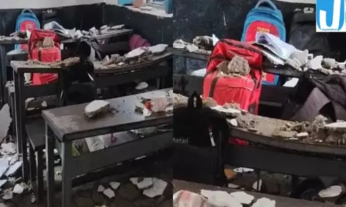 कर्नाटक स्कूल हादसा जर्जर छत गिरने से 6 छात्र घायल