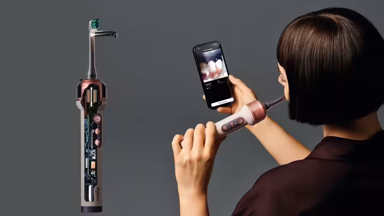 Dyson का कैमरे वाला टूथब्रश लॉन्च ब्रशिंग के साथ करेगा ऑटो फ्लॉसिंग Dyson का कैमरे वाला टूथब्रश लॉन्च ब्रशिंग के साथ करेगा ऑटो फ्लॉसिंग