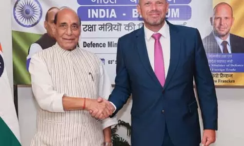राजनाथ सिंह और बेल्जियम के रक्षा मंत्री की मुलाकात, रक्षा सहयोग बढ़ाने को किया समझौता