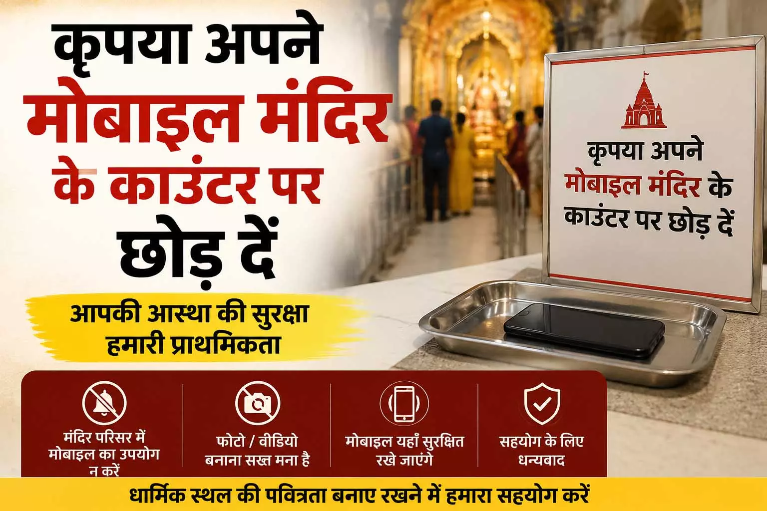 Tamil Nadu: दर्शन से पहले मोबाइल जमा करें मंदिर प्रशासन ने जारी की अपील Tamil Nadu: दर्शन से पहले मोबाइल जमा करें मंदिर प्रशासन ने जारी की अपील