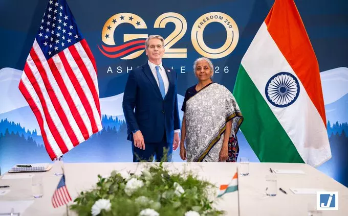 G20 बैठक में निर्मला सीतारमण और अमेरिकी ट्रेजरी सचिव की अहम मुलाकात G20 बैठक में निर्मला सीतारमण और अमेरिकी ट्रेजरी सचिव की अहम मुलाकात