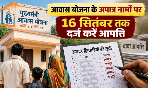 आवास योजना के अपात्र नामों पर 16 सितंबर तक दर्ज करें आपत्ति आवास योजना के अपात्र नामों पर 16 सितंबर तक दर्ज करें आपत्ति