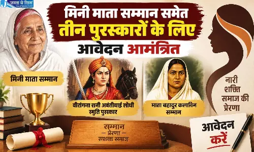 मिनी माता सम्मान समेत तीन पुरस्कारों के लिए आवेदन आमंत्रित मिनी माता सम्मान समेत तीन पुरस्कारों के लिए आवेदन आमंत्रित