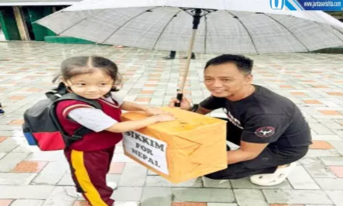 नेपाल आपदा राहत के लिए सिक्किम का सहयोग 4.46 लाख रुपये एकत्रित
