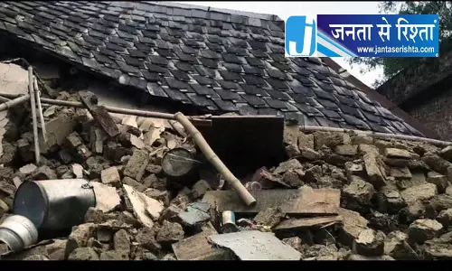 नूरपुर में मकान गिरने से मजदूर बेघर नूरपुर में मकान गिरने से मजदूर बेघर