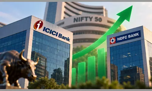 Nifty 50 में ICICI Bank का वेटेज रिकॉर्ड 9.45% पर पहुंचा Nifty 50 में ICICI Bank का वेटेज रिकॉर्ड 9.45% पर पहुंचा