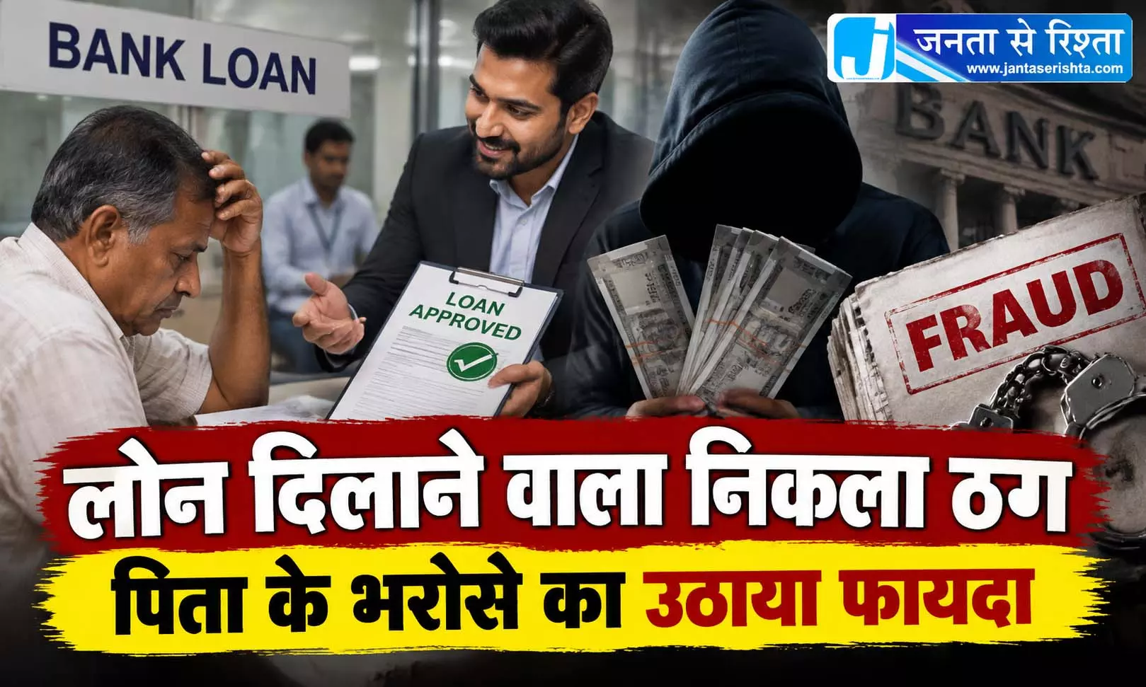 लोन दिलाने वाला निकला ठग, पिता के भरोसे का उठाया फायदा लोन दिलाने वाला निकला ठग, पिता के भरोसे का उठाया फायदा