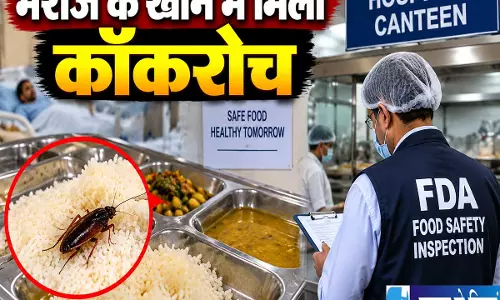 मरीज की थाली में निकला कॉकरोच FDA ने अस्पताल की कैंटीन कराई बंद मरीज की थाली में निकला कॉकरोच FDA ने अस्पताल की कैंटीन कराई बंद