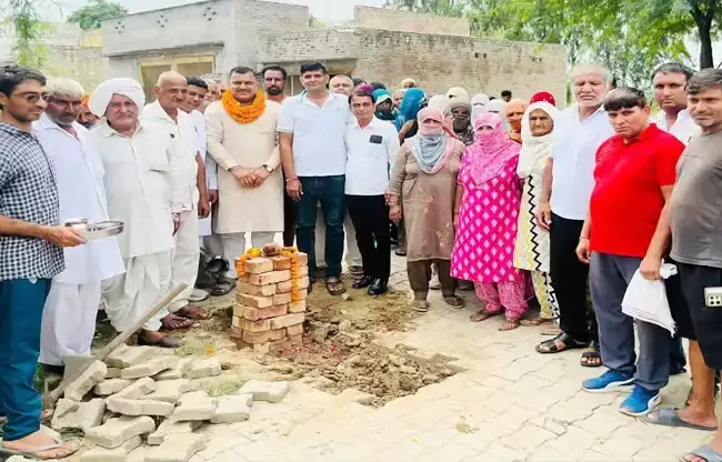 Sonipat: पेयजल संकट दूर करने की दिशा में कदम, पांच करोड़ की पाइप लाइन का शिलान्यास