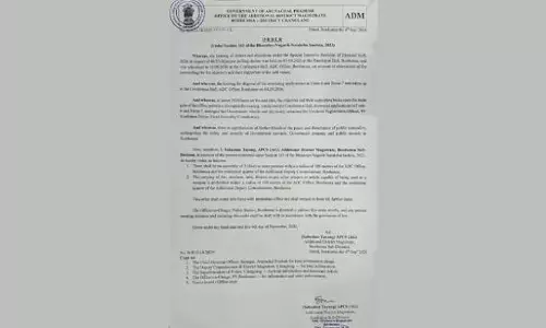 अरुणाचल में चुनावी हिंसा: बोर्डुमसा ADC दफ़्तर के पास धारा 144 लागू