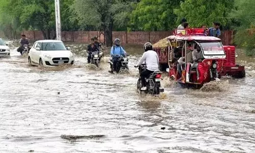Jaipur: मानसून की वापसी से राजस्थान में बारिश का दौर, तीन जिलों में ऑरेंज अलर्ट