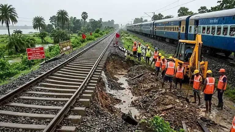 Kolkata: फरक्का रेलखंड पर हालात अब भी नहीं सुधरे, मरम्मत में मिट्टी बनी बाधा