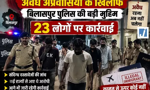 अवैध बांग्लादेशी घुसपैठ पर बिलासपुर पुलिस सख्त, 23 संदिग्धो को भेजा डिटेंशन सेंटर