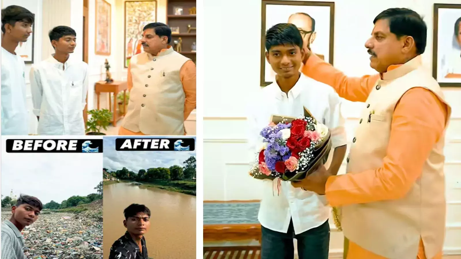 अकेले अजनार नदी साफ करने वाले बिट्टू से मिले CM यादव, बोले- बदलाव के लिए भीड़ नहीं सच्ची पहल जरूरी अकेले अजनार नदी साफ करने वाले बिट्टू से मिले CM यादव, बोले- बदलाव के लिए भीड़ नहीं सच्ची पहल जरूरी